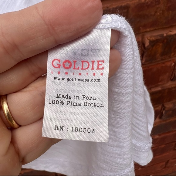 Goldie Lewinter Women's Signature Slub Mutton
Sleeve Knot Tee Shirt Top - Picture 4 of 5